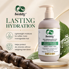 Daily Smoothing Leave-In Conditioner with Niacinamide, Caffeine, Biotin, Peppermint, & Honey | 10.14 Fl Oz