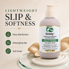 Softening & Detangling Curl Prep Definer with Niacinamide, Caffeine, Biotin, Rosemary & Peppermint | 10.14 Fl Oz
