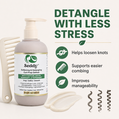 Softening & Detangling Curl Prep Definer with Niacinamide, Caffeine, Biotin, Rosemary & Peppermint | 10.14 Fl Oz