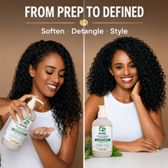 Softening & Detangling Curl Prep Definer with Niacinamide, Caffeine, Biotin, Rosemary & Peppermint | 10.14 Fl Oz