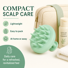 Green Silicone Scalp Massager