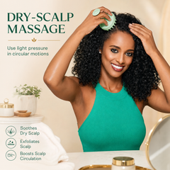 Green Silicone Scalp Massager