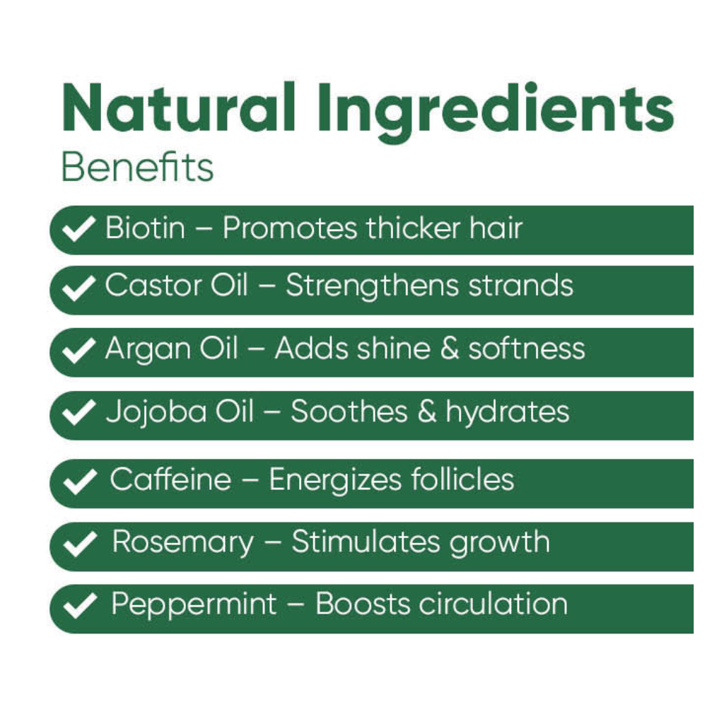 Caffeine Hair Growth Oil to Promote Healthy Hair | Natural
