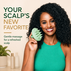 Green Silicone Scalp Massager