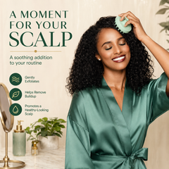 Green Silicone Scalp Massager