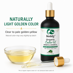 Organic Castor oil with rosemary and peppermint Oil -3.4 Fl. Oz