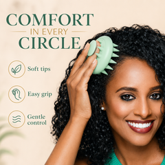 Green Silicone Scalp Massager