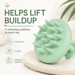 Green Silicone Scalp Massager