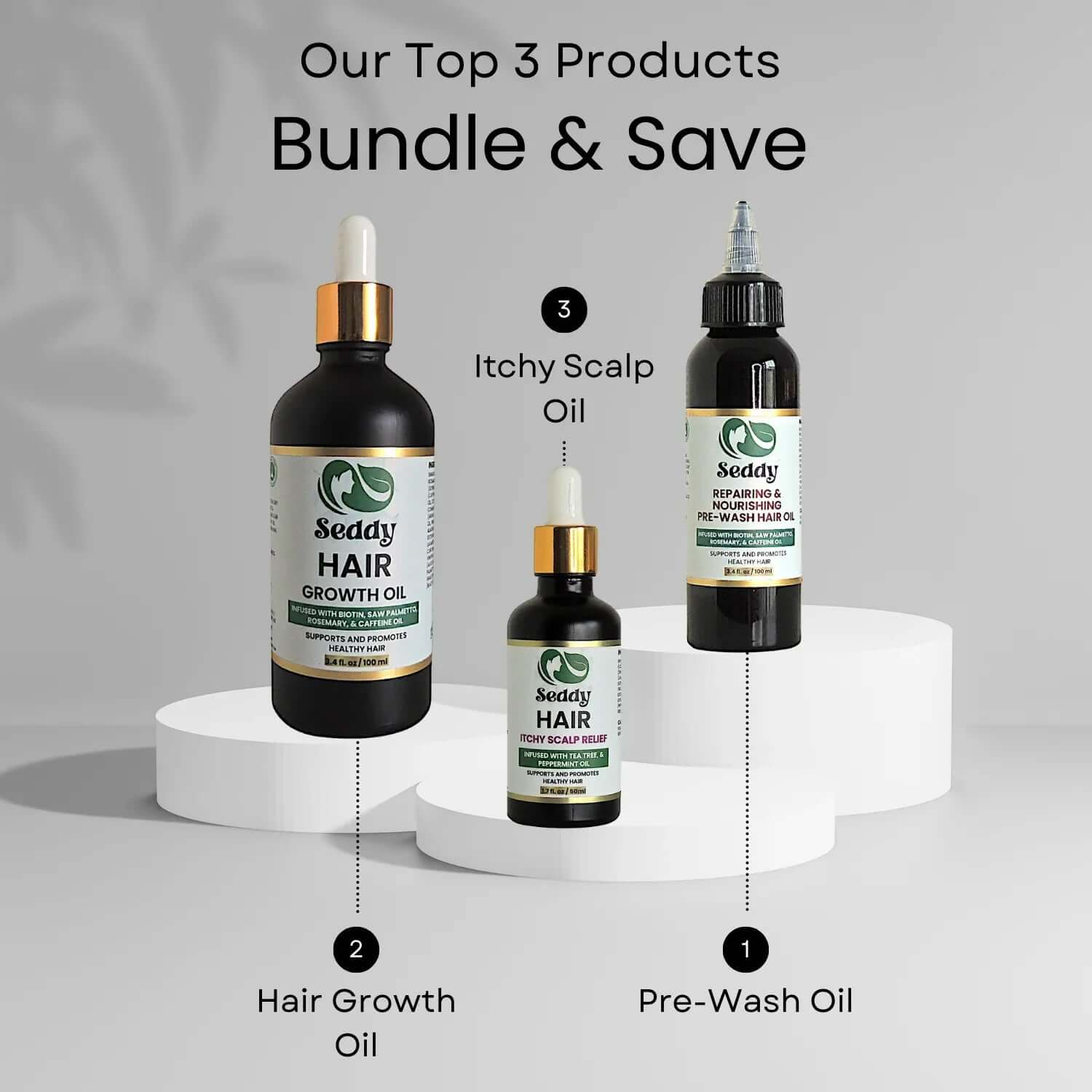Ultimate Hair Renewal Bundle — Grow. Nourish. Soothe. - Seddy