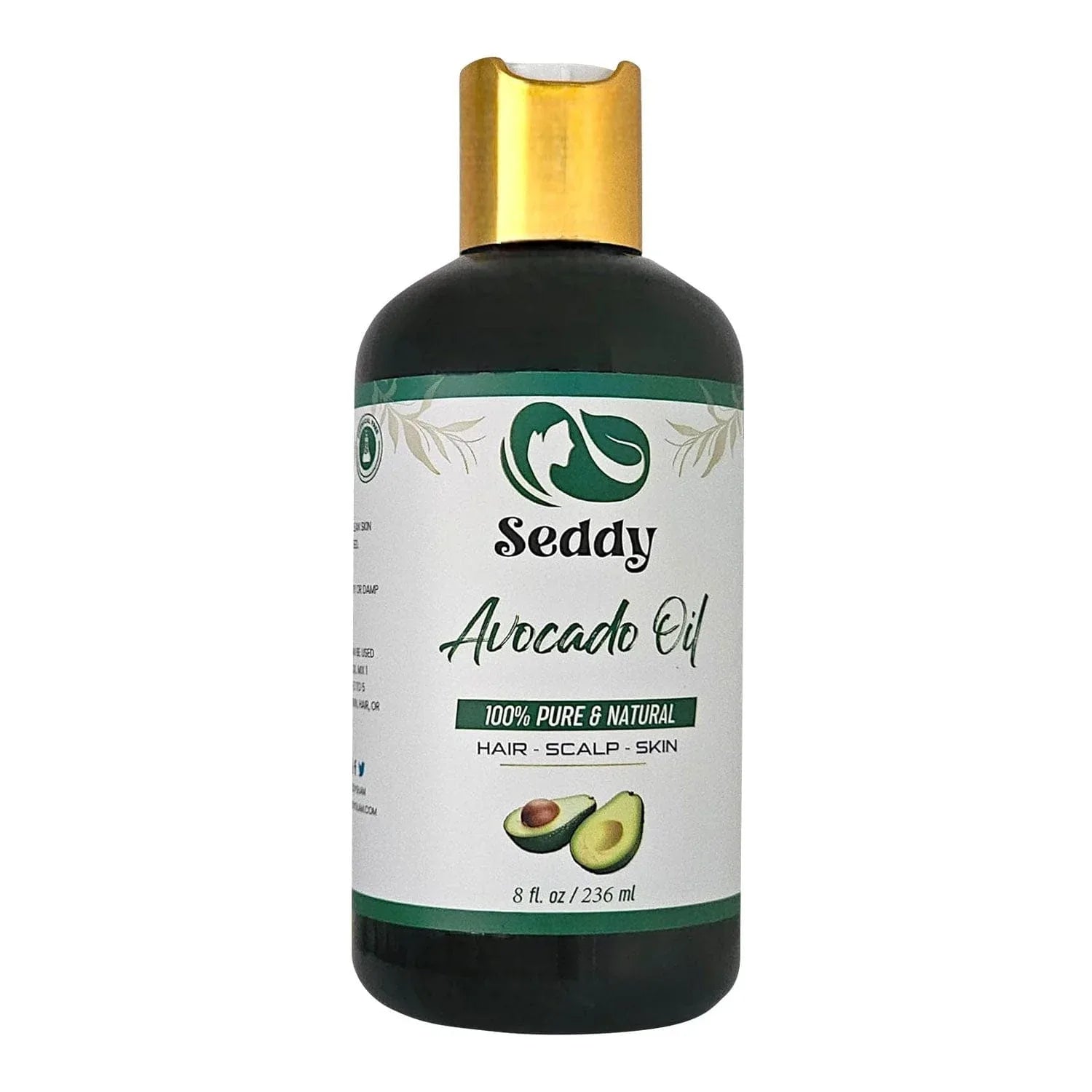 Pure Avocado Oil - Deep Moisture & Strength for Skin and Hair - 8 Fl. Oz - Seddy