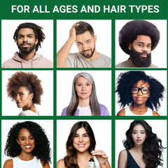 Hair Growth & Strengthening Oil – With Caffeine, Rosemary, and Peppermint Oil - 1.7 Fl Oz (Pack of 3) - Seddy