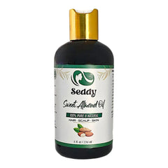 Pure Sweet Almond Oil - Nourish, Soften & Rejuvenate - 8 Fl. Oz - Seddy