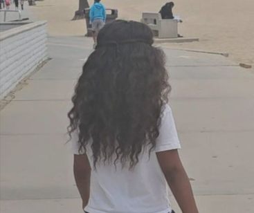 a girl with a Long hair 