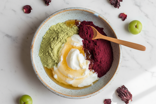 DIY Amla, Hibiscus, Yogurt & Honey Hair Mask for Hair Growth and Deep Nourishment