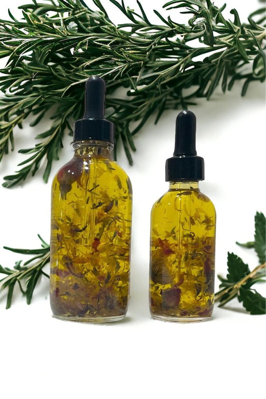 Rosemary and peppermint hair growth oil