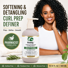 Softening & Detangling Curl Prep Definer with Niacinamide, Caffeine, Biotin, Rosemary & Peppermint | 10.14 Fl Oz
