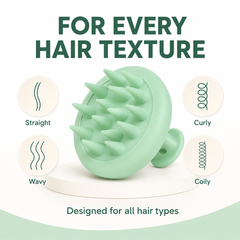 Green Silicone Scalp Massager