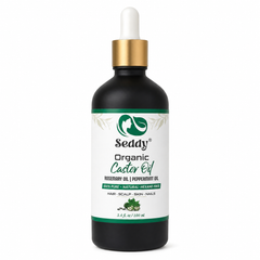 Organic Castor oil with rosemary and peppermint Oil -3.4 Fl. Oz