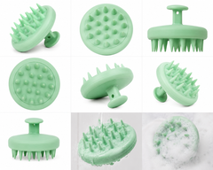 Green Silicone Scalp Massager