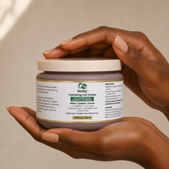 Hydrating Curl Cream with Shea Butter, Argan Oil, Caffeine, Biotin, Rosemary, and Peppermint | 8.5 Fl Oz
