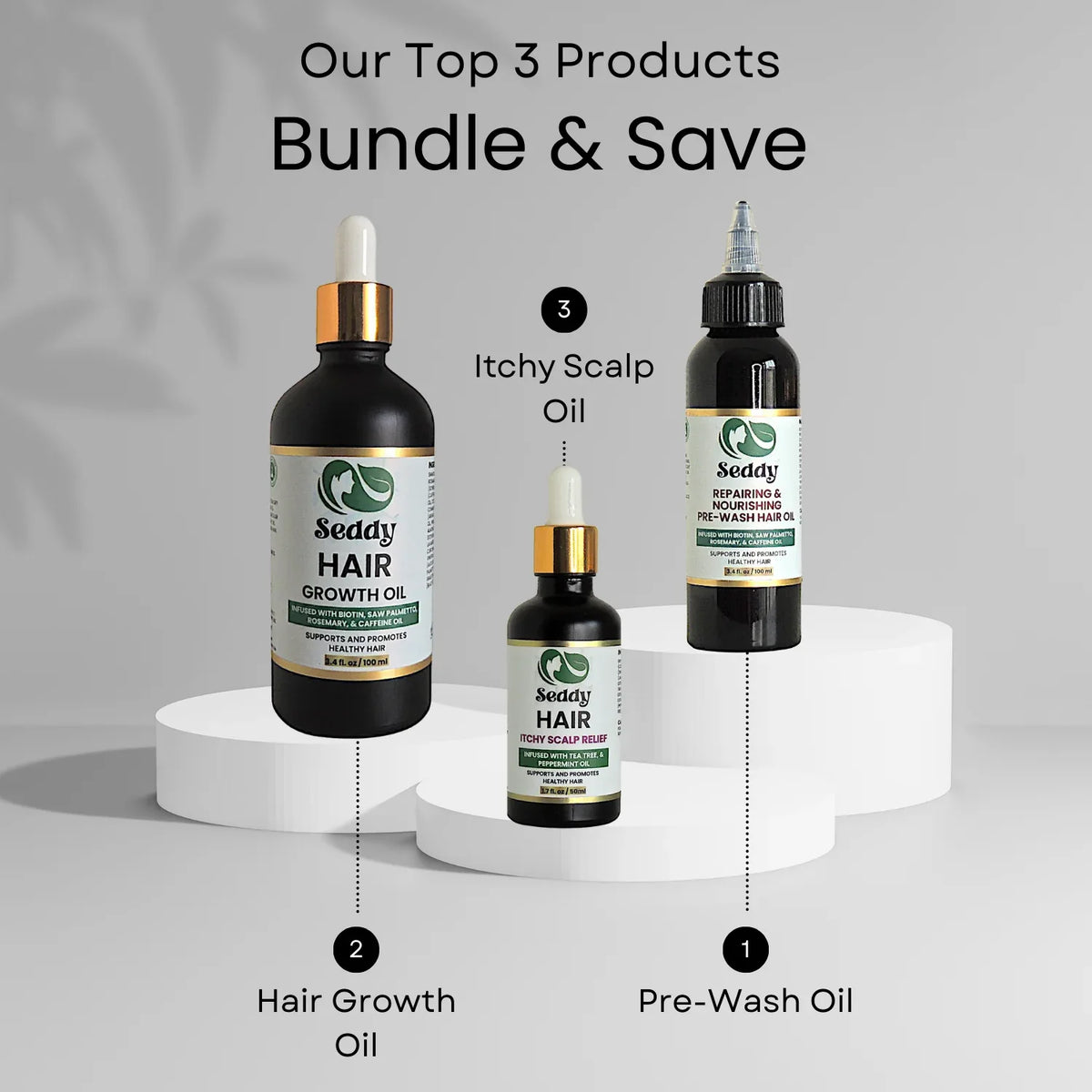Ultimate Hair Renewal Bundle — Grow. Nourish. Soothe. - Seddy