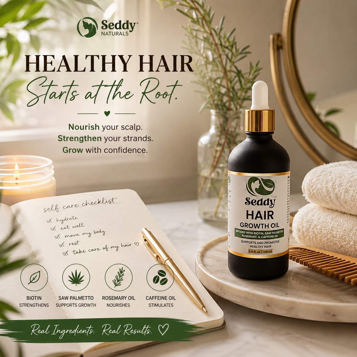Hair growth oil