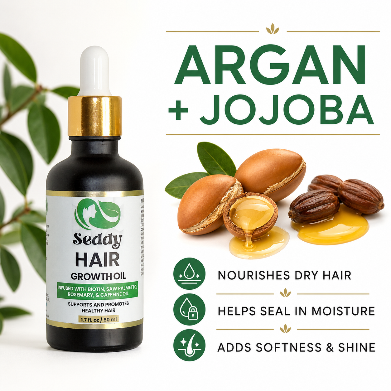 argon and Jojoba oil
