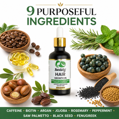 Hair Growth Oil – Intensive Scalp Treatment for Thinning Hair - 1.7 Fl. Oz