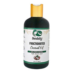 Seddy Fractionated(MCT) Coconut Oil - Lightweight Hydration & Versatile Care - 8 Fl. Oz