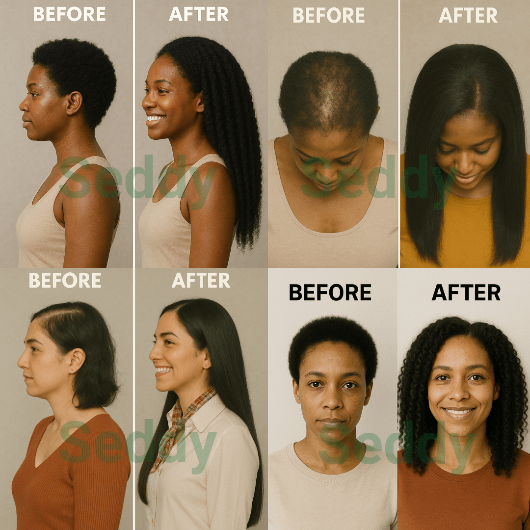 Seddy Strengthening Caffeine Rosemary Mint Hair Oil – Hair Growth & Scalp Treatment for Thicker, Fuller, Healthier Hair -1.7 Fl. Oz