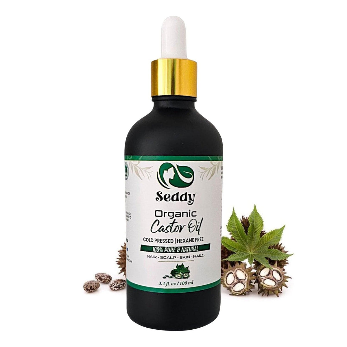 Pure Organic Castor Oil - 3.4 Fl. Oz