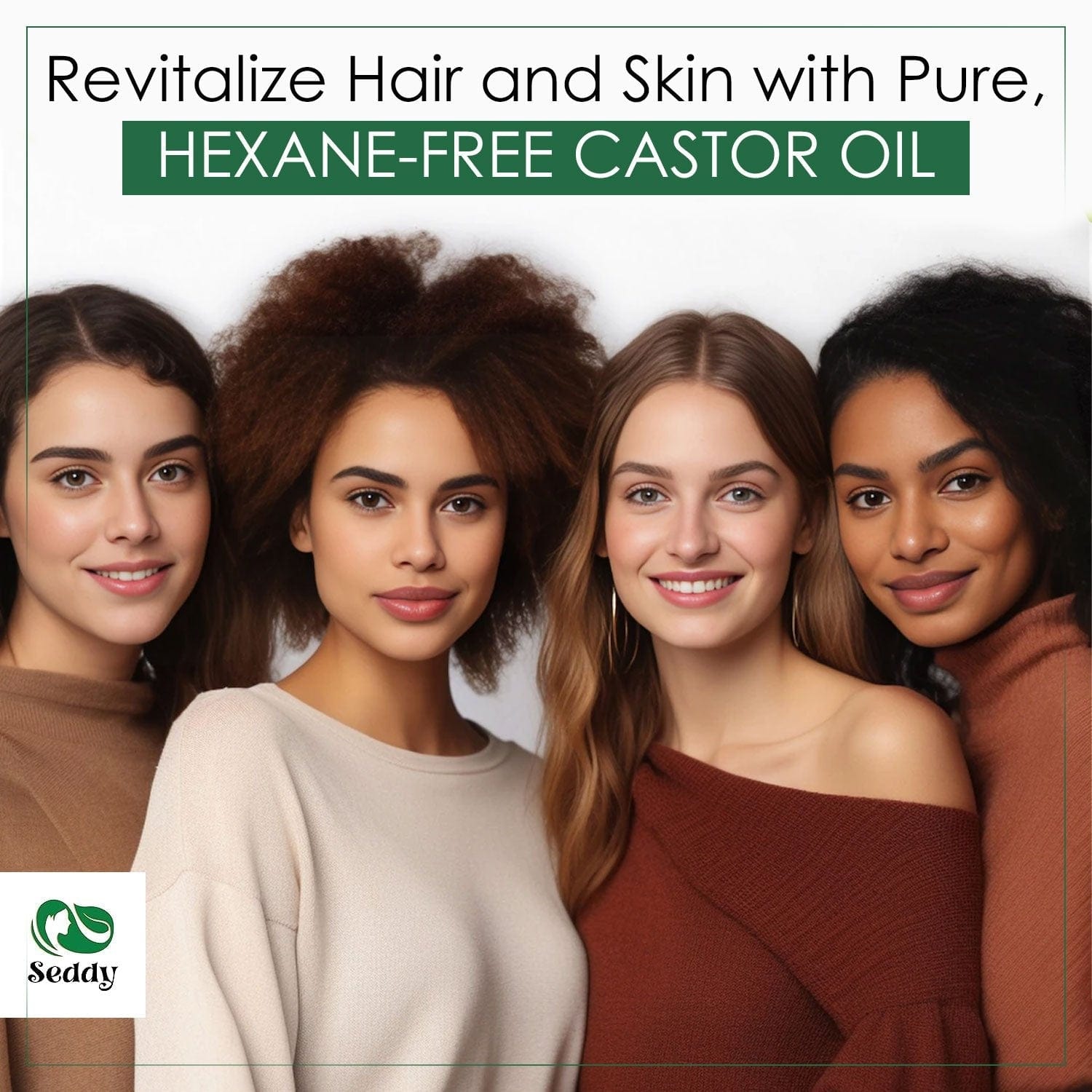 Seddy Pure Organic Castor Oil - 3.4 Fl. Oz