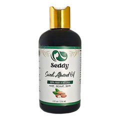 Seddy Sweet Almond Oil - Nourish, Soften & Rejuvenate - 8 Fl. Oz
